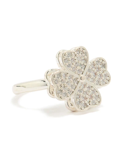 Waterproof Stainless Steel Spinning Clover Ring