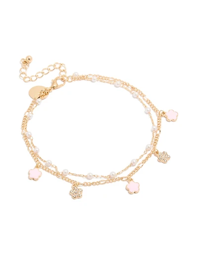 Gold Multicoloured Diamante Hoop Earrings 6-Pack