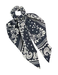 Chouchouchet à motif cachemire noir et blanc