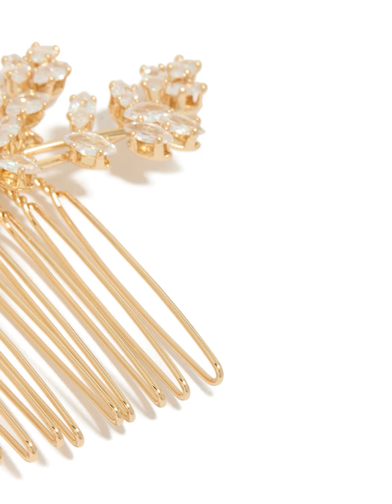 Gold Dainty Petal Comb