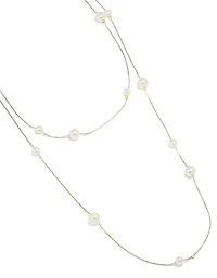 Collier superposé en perles d’argent