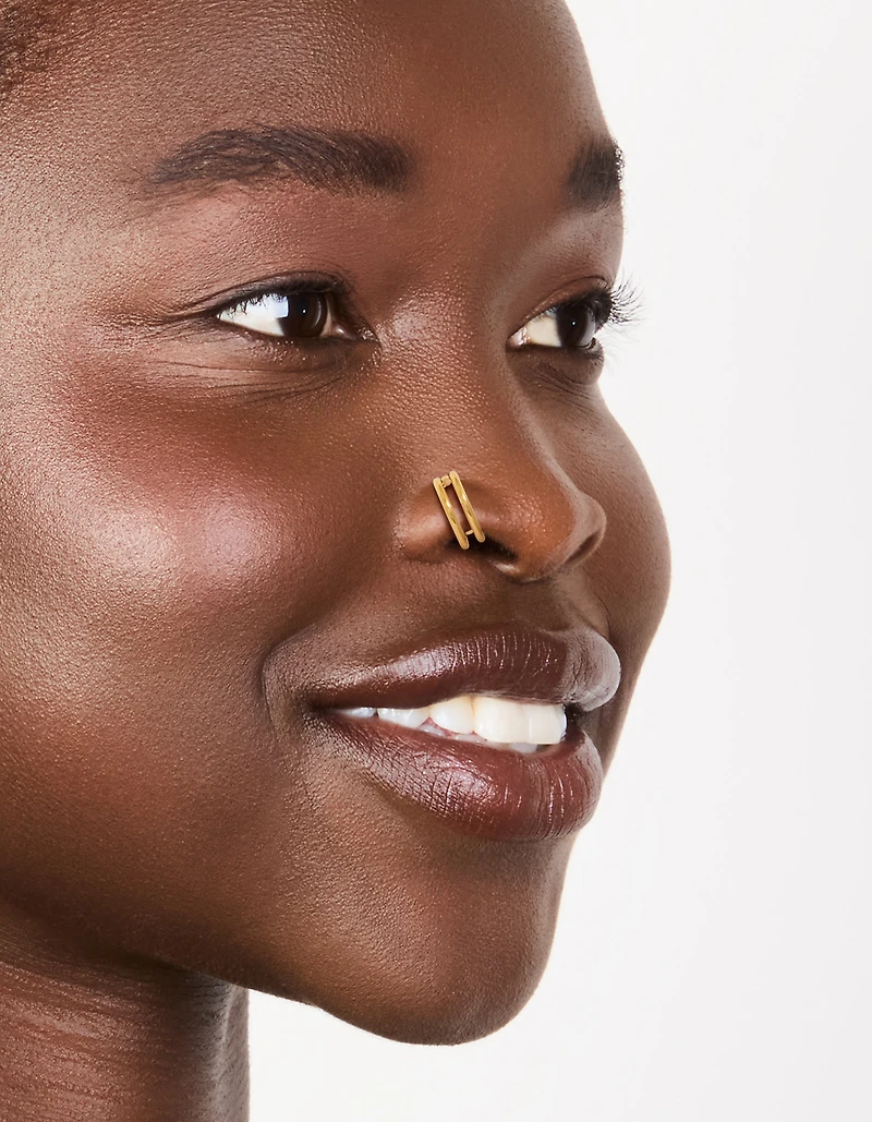 Gold Plated Surgical Steel Double Hinged Nose Rings Pack