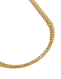 Men Waterproof  Gold Plated Stainless Steel Mixed Chain Necklaces Pack