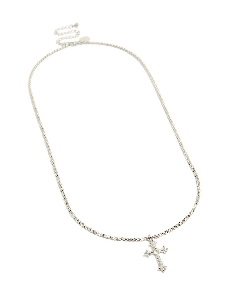 Mens Waterproof Stainless Steel Gothic Cross Necklace