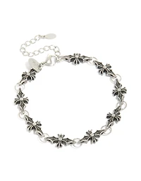 Mens Waterproof Stainless Steel Cross Link Bracelet