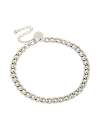 Mens Waterproof Stainless Steel Classic Curb Chain Bracelet