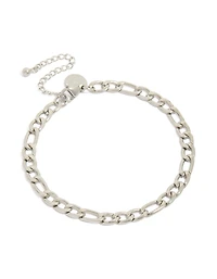 Mens Waterproof Stainless Steel Figaro Chain Bracelet