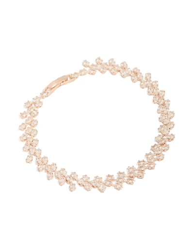 Rose Gold Plated Marquise Cubic Zirconia Bracelet