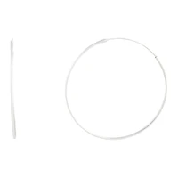 Sterling Silver 50Mm Hoop