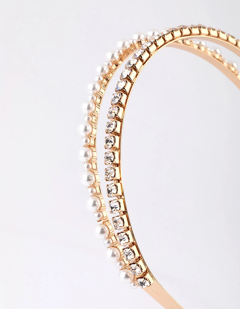 Diamante & Pearl Headband