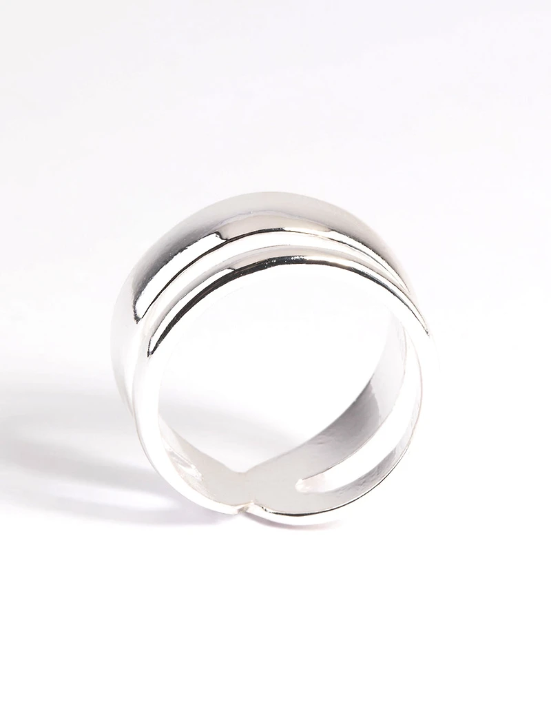 Silver Plated Two One Ring