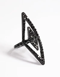 Black Double Diamond Ring