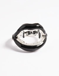 Silver Bite Me Ring