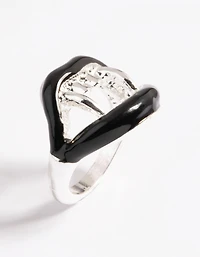 Silver Bite Me Ring