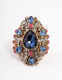 Gold Grand Pear Ring