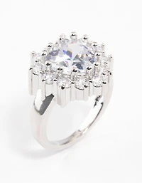 Silver Grand Heart Ring