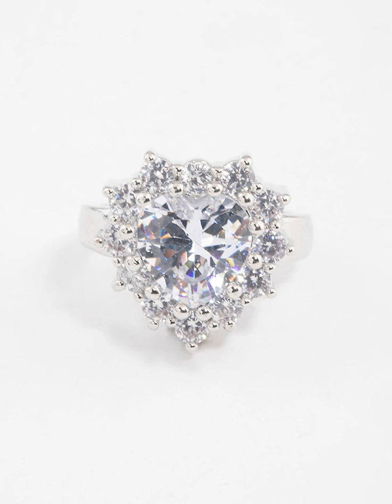 Bague Grand Cœur en argent