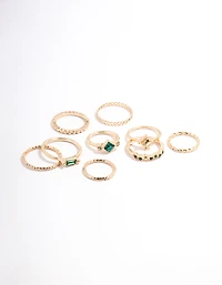Gold Square & Radiant Ring Pack