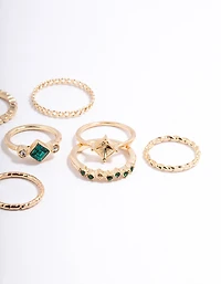 Gold Square & Radiant Ring Pack