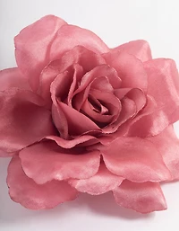 Fabric Pink Stone Flower Corsage