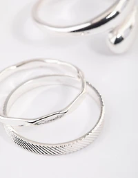 Silver Classic Wrap Ring Pack