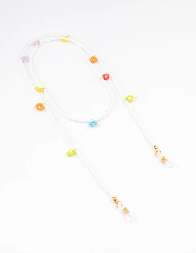Beaded Flower Glasses Chain