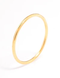 Gold Plated Sterling Silver Thin Band Ring