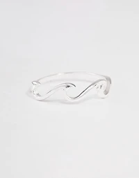 Sterling Silver Ocean Wave Ring
