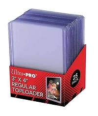 Ultra Pro Toploader 3" X 4"Clear Regular Full Box 25
