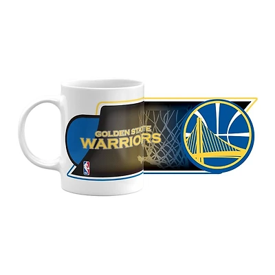 NBA Coffee Mug Subl. 11 Oz C-Handle White Warriors