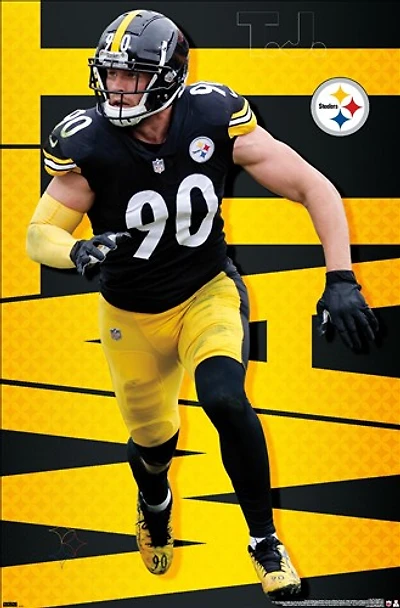 NFL Player Wall Poster T.J. Watt Steelers