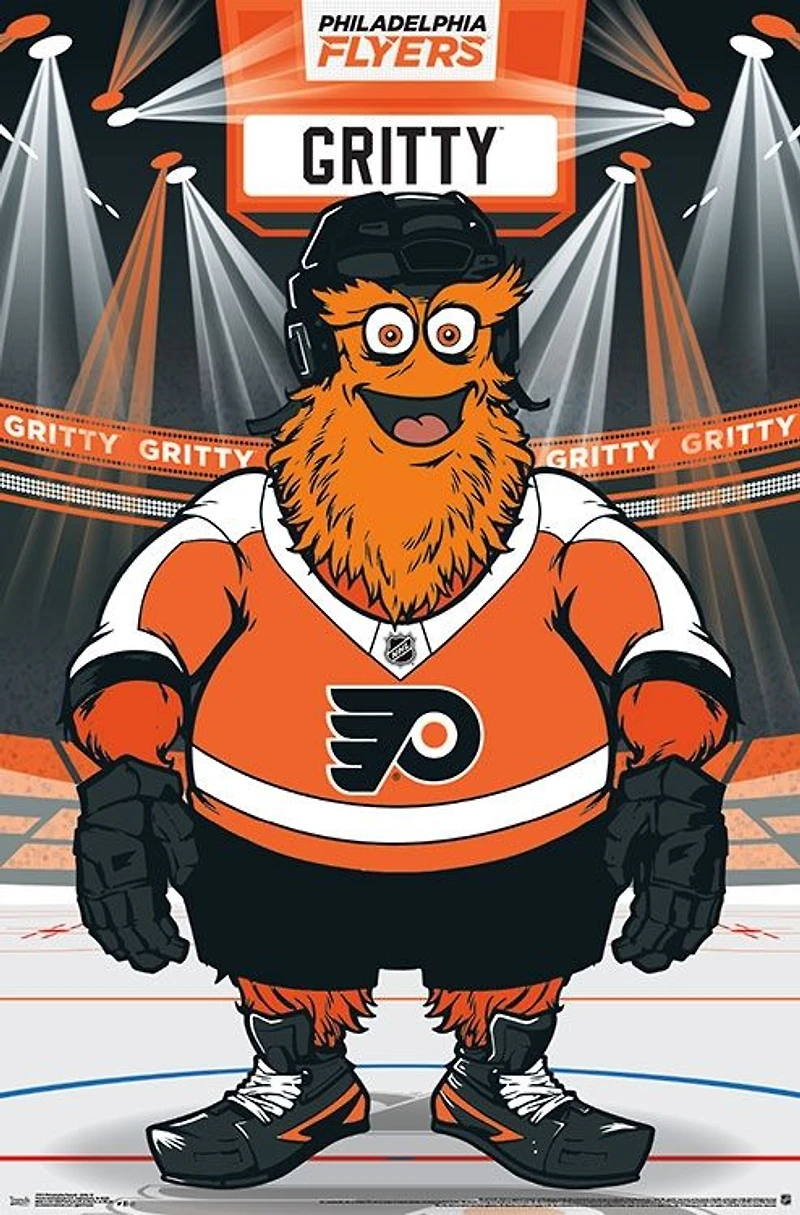 NHL Wall Poster Mascot Gritty Flyers