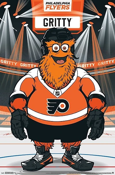 NHL Wall Poster Mascot Gritty Flyers