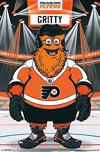 NHL Wall Poster Mascot Gritty Flyers