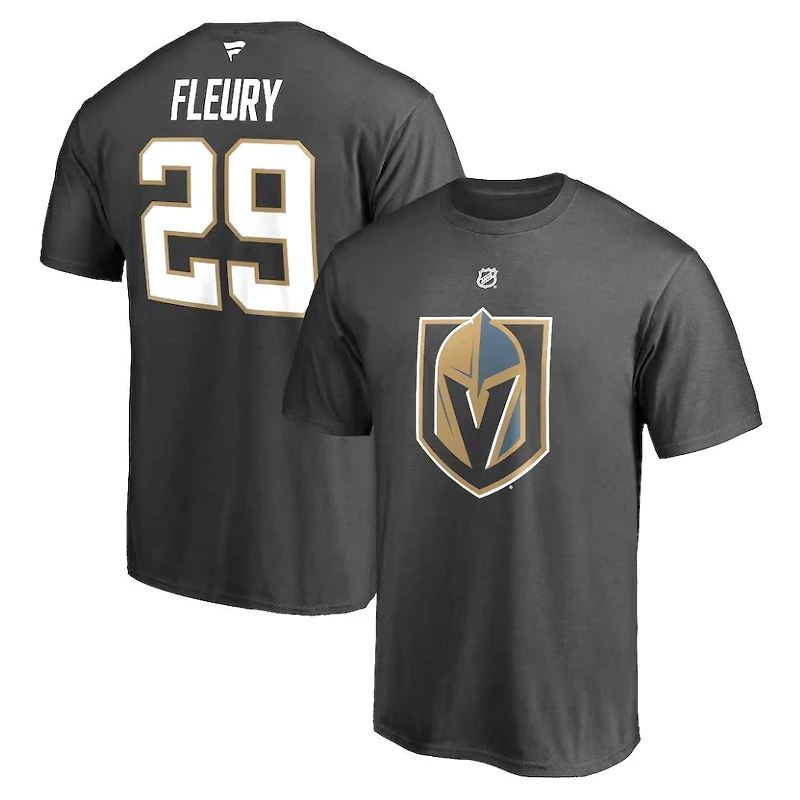 NHL Player T-Shirt Authentic Stack Marc-Andre Fleury Golden Knights