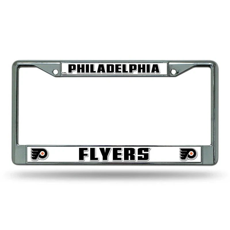 NHL License Plate Frame Chrome Flyers