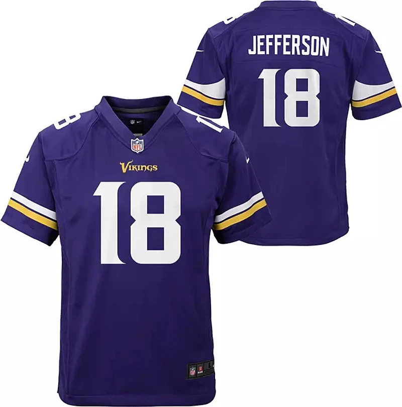 NFL Kids Player Game Jersey Home Justin Jefferson Vikings
