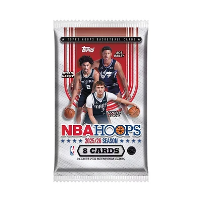 NBA 2025-26 Panini Hoops Trading Cards (Single Pack)