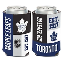 NHL Neoprene Can Cooler Block Maple Leafs