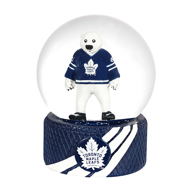 NHL Glass Tabletop Water Globe Maple Leafs