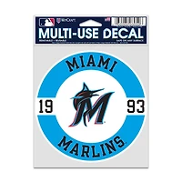 MLB Multi Use Decal 3.75x5 Est. Marlins