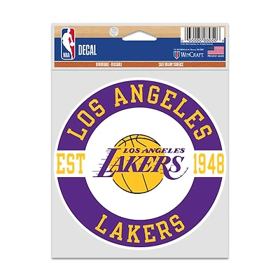 NBA Multi Use Decal 3.75x5 Est. Lakers