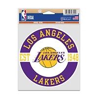 NBA Multi Use Decal 3.75x5 Est. Lakers