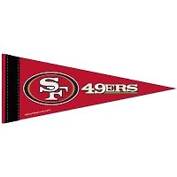 NFL Mini Pennant 49ers (w/Border)