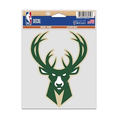 NBA Multi Use Decal 3.75x5 Logo Bucks