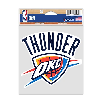 NBA Multi Use Decal 3.75x5 Logo Thunder