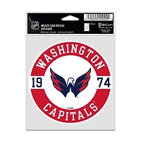 NHL Multi Use Decal 3.75x5 Est. Capitals