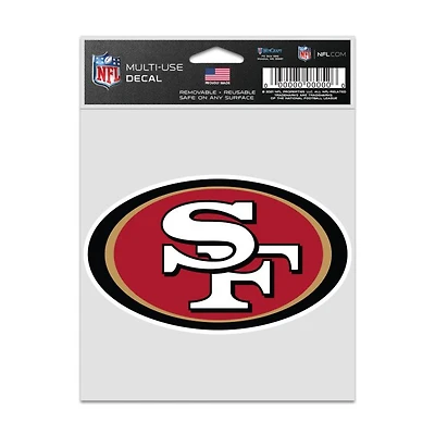 NFL Multi Use Decal 3.75x5 Logo 49ers