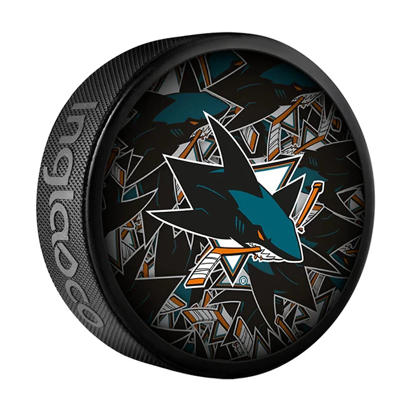 NHL Puck Souvenir Collector Clone Sharks