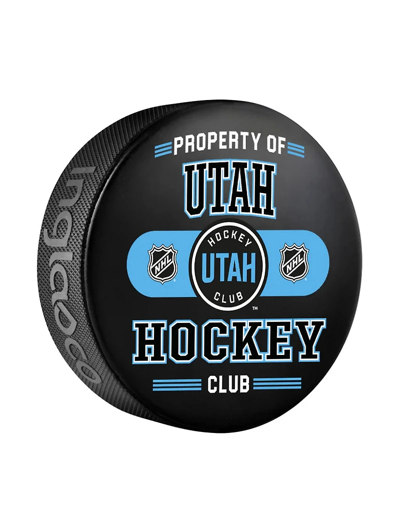 NHL Puck Property of Utah Hockey Club